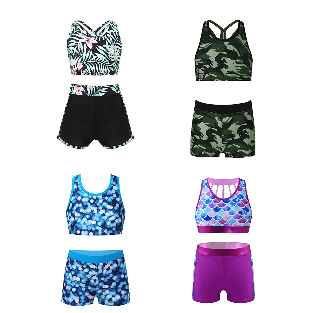 Girls Polyester Sport Wear Set Underwear Manufacturer