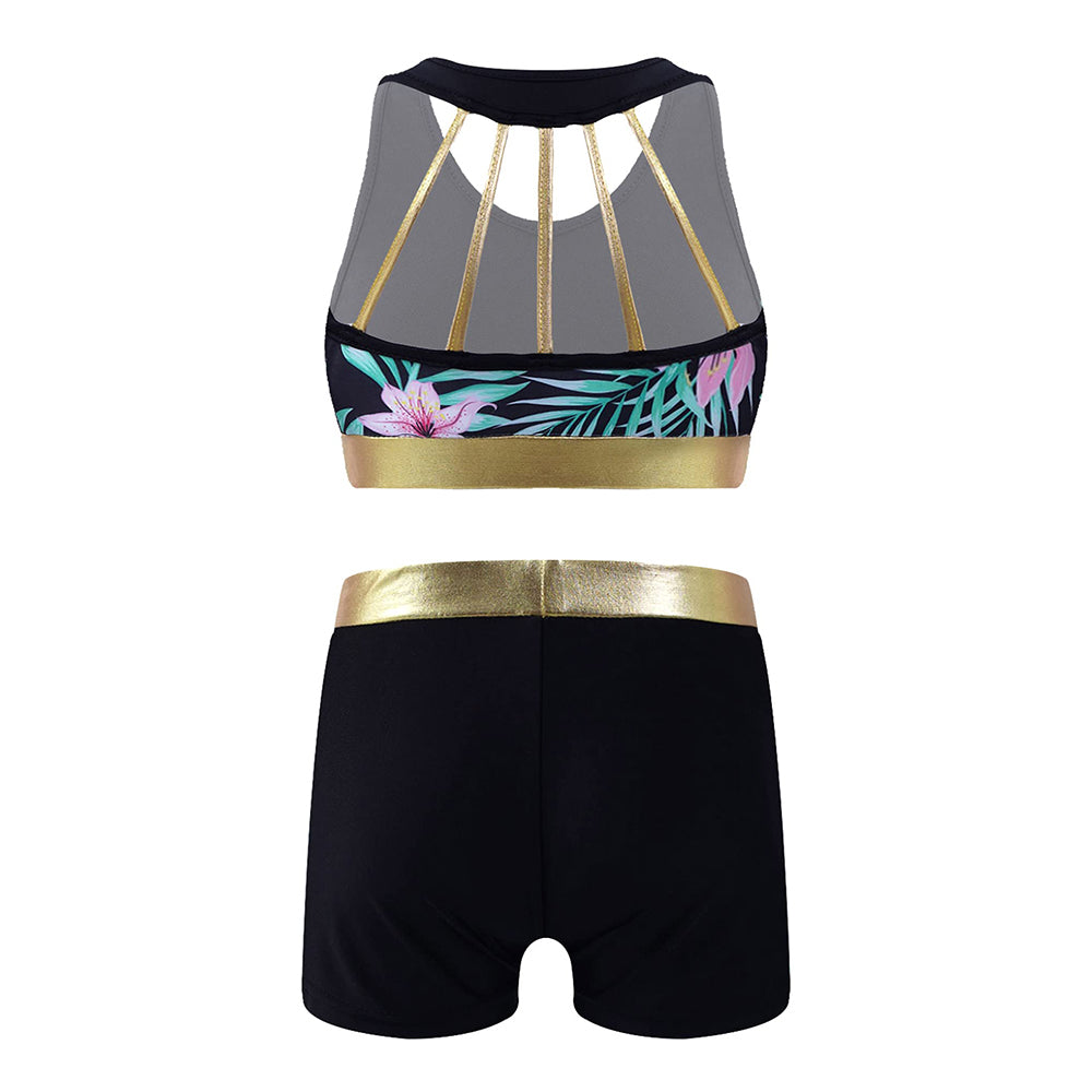 Girls Polyester Sport Wear Set Underwear Manufacturer