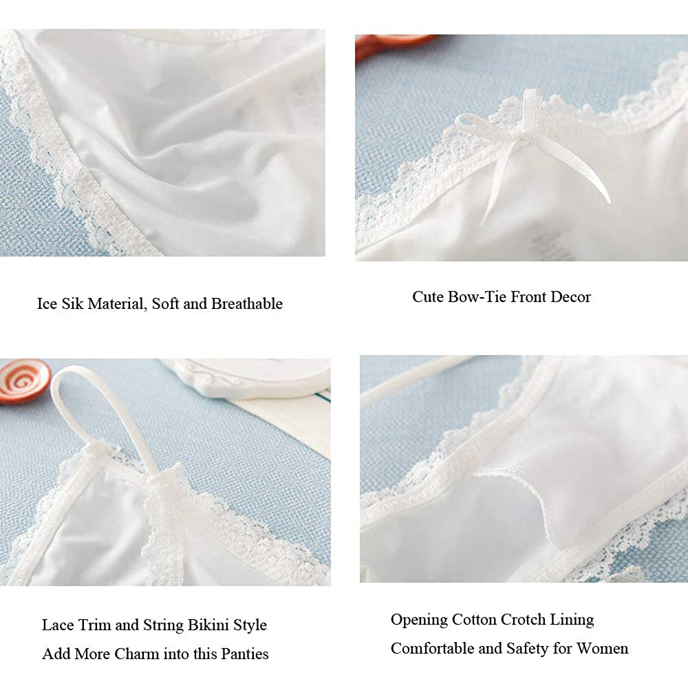 Women Sexy Lace Silky Briefs Underwear Manufacturer