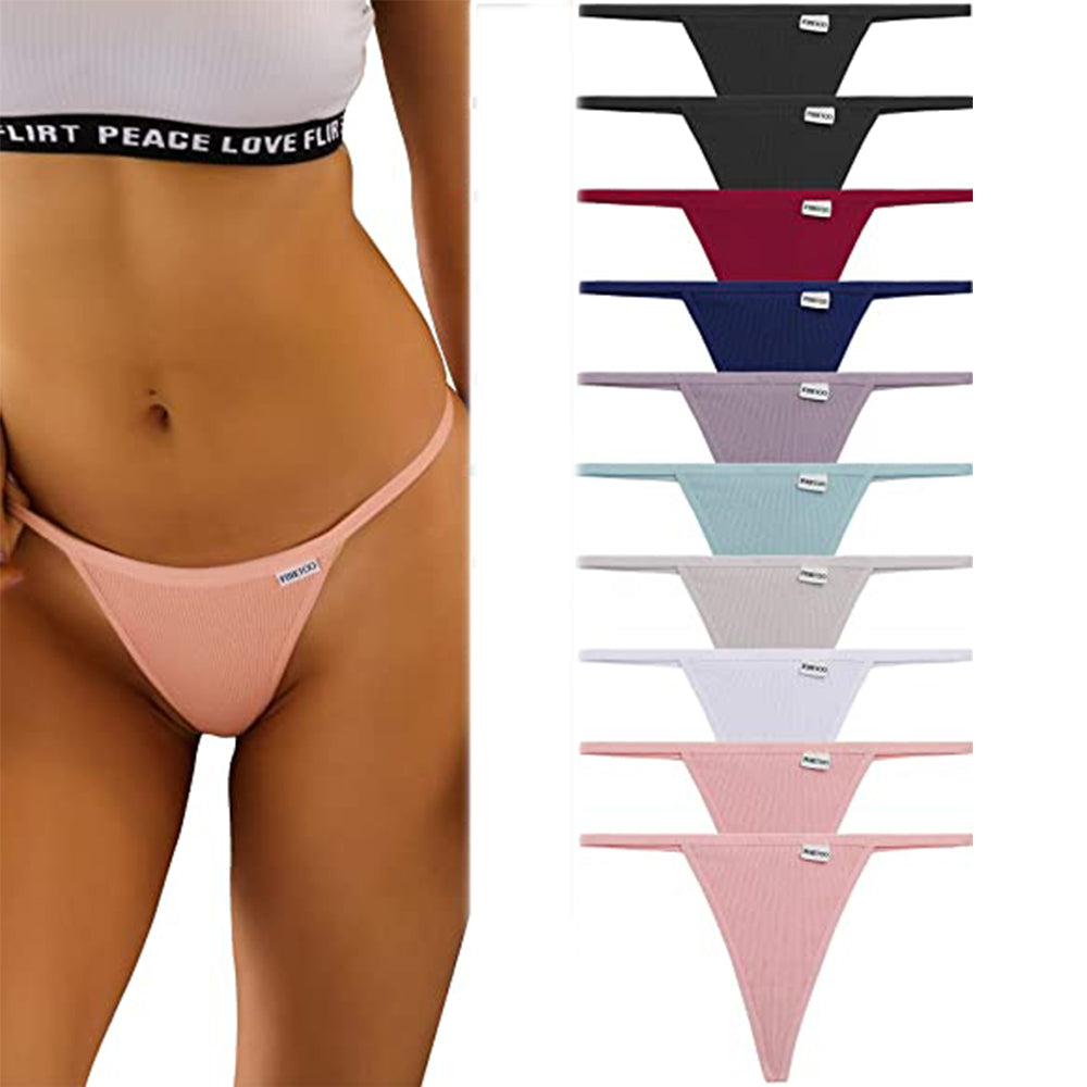 Manufactured Customize Logo T Back Thongs Cotton Spandex Women G-String -  China Underwear and Lingerie price